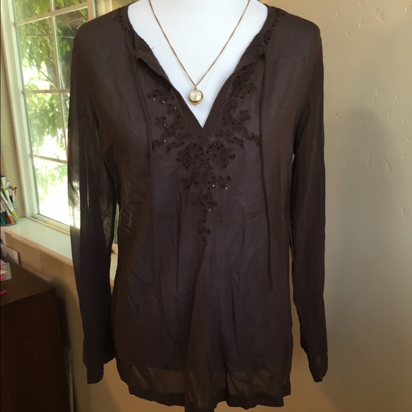 Banana Republic Semi Sheer Tunic - Picture 1 of 4